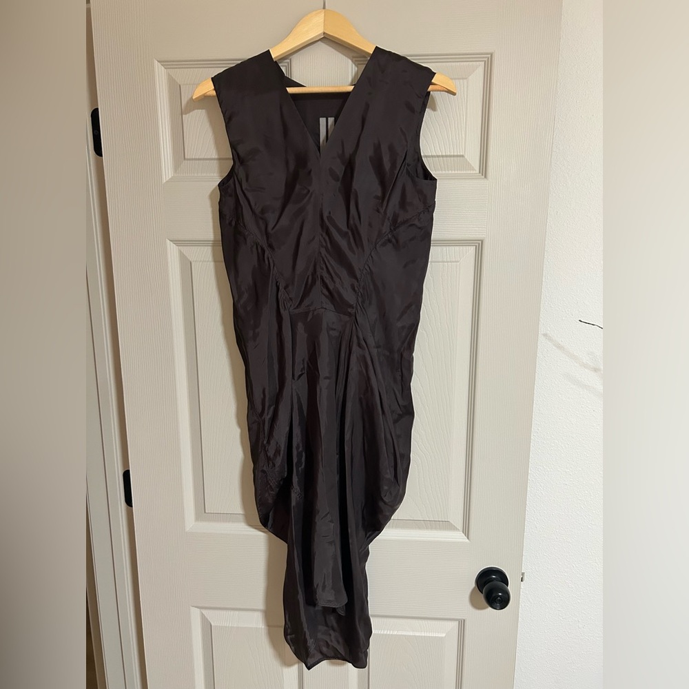 Rick Owens Asymmetrical Black Dress